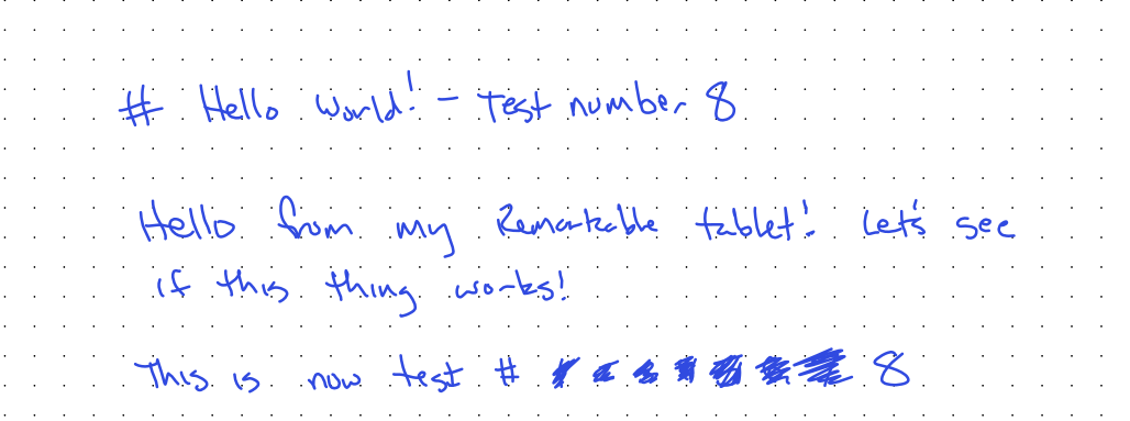 handwritten page