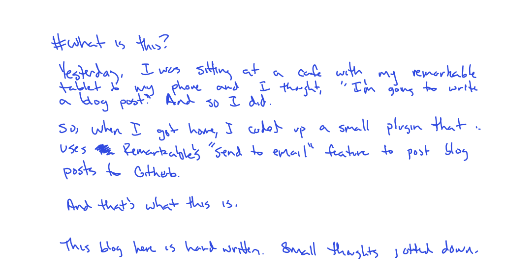 handwritten page