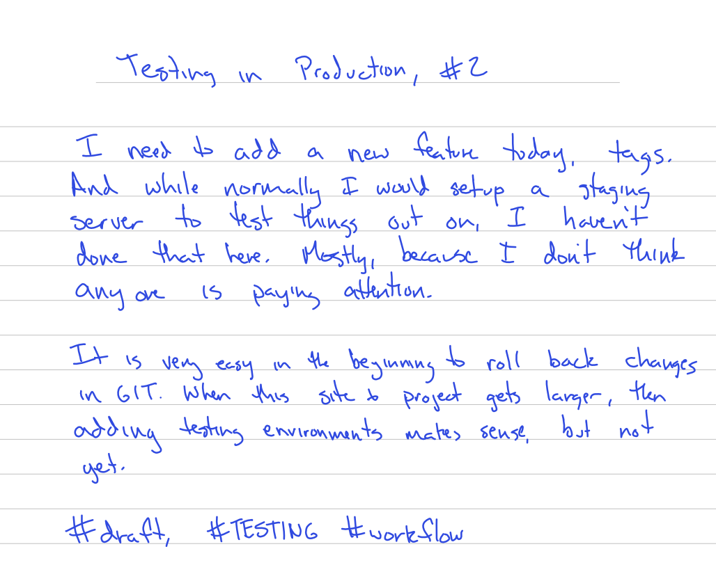 handwritten page