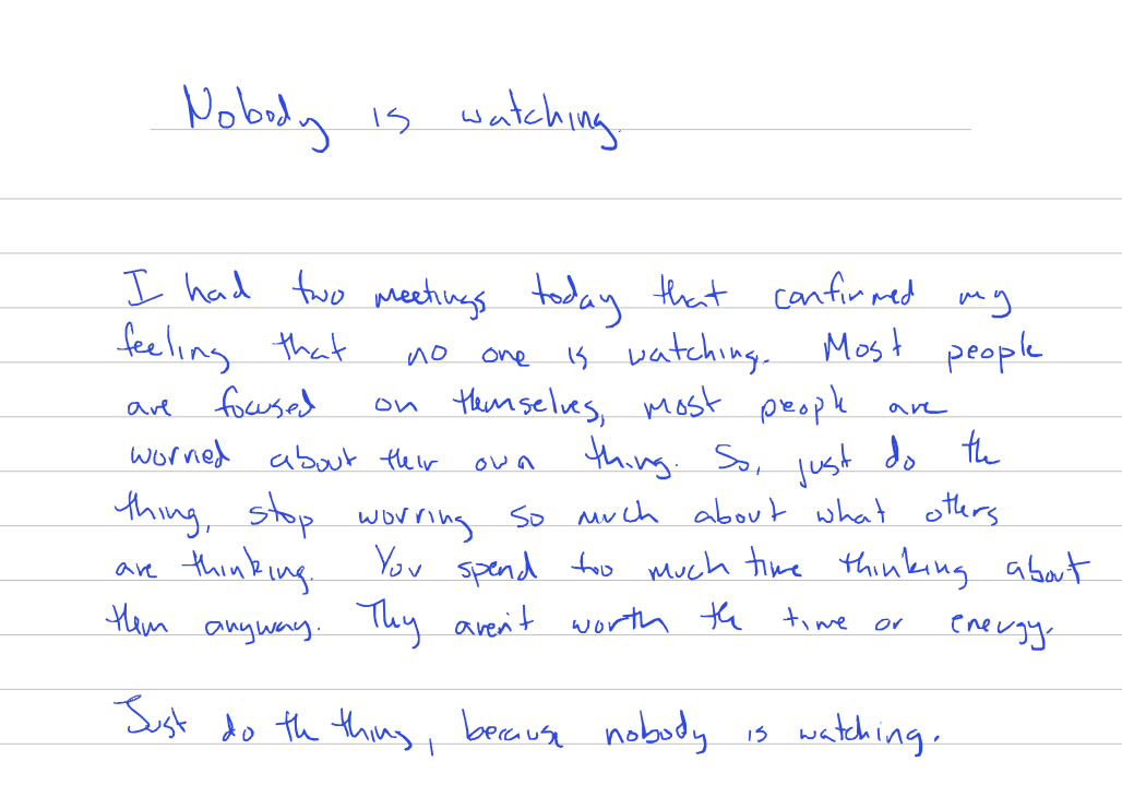 handwritten page