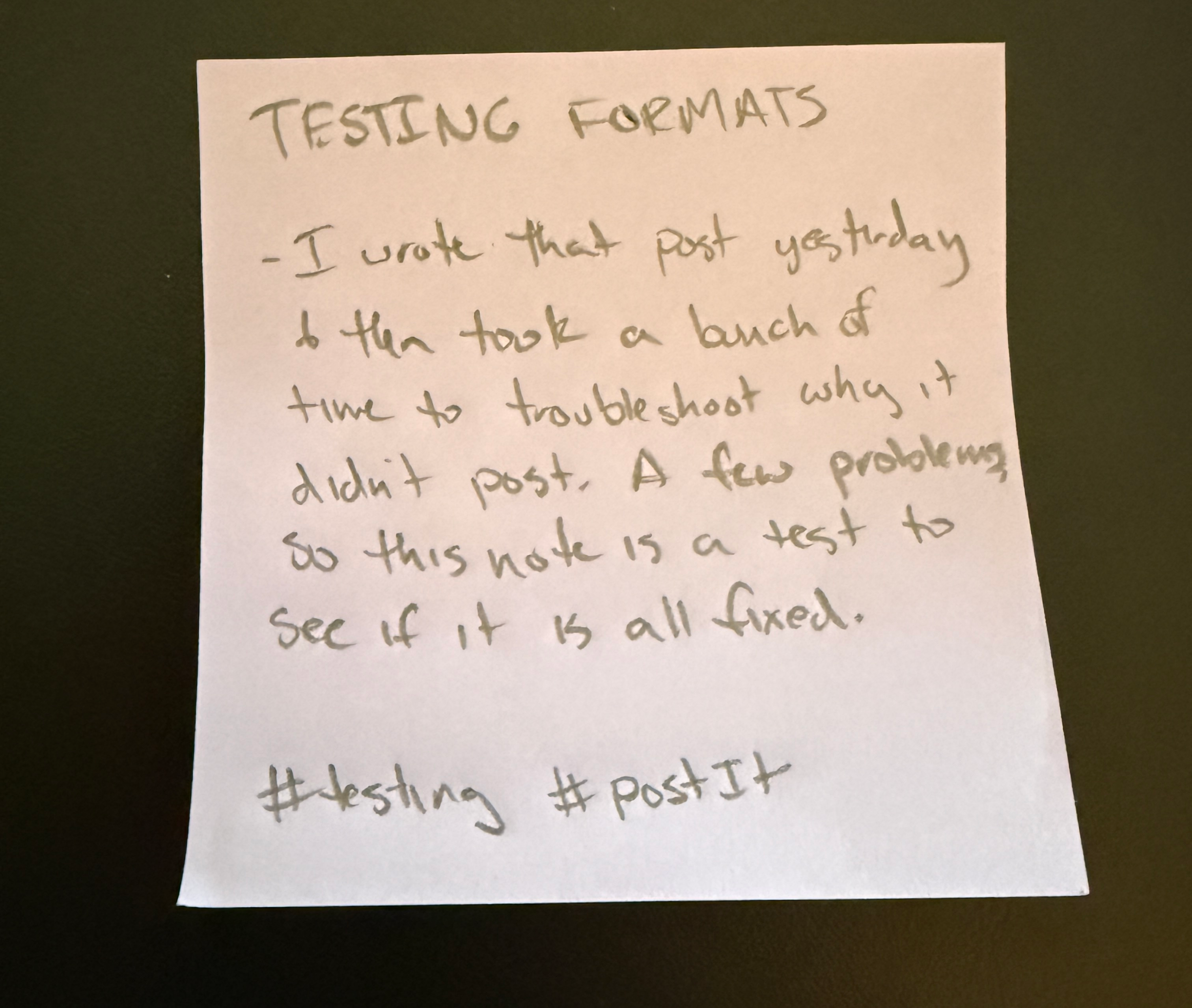handwritten page