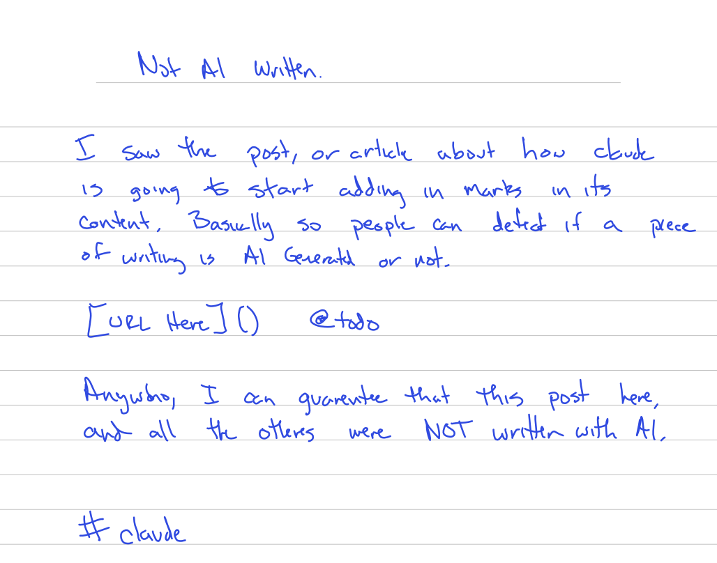 handwritten page