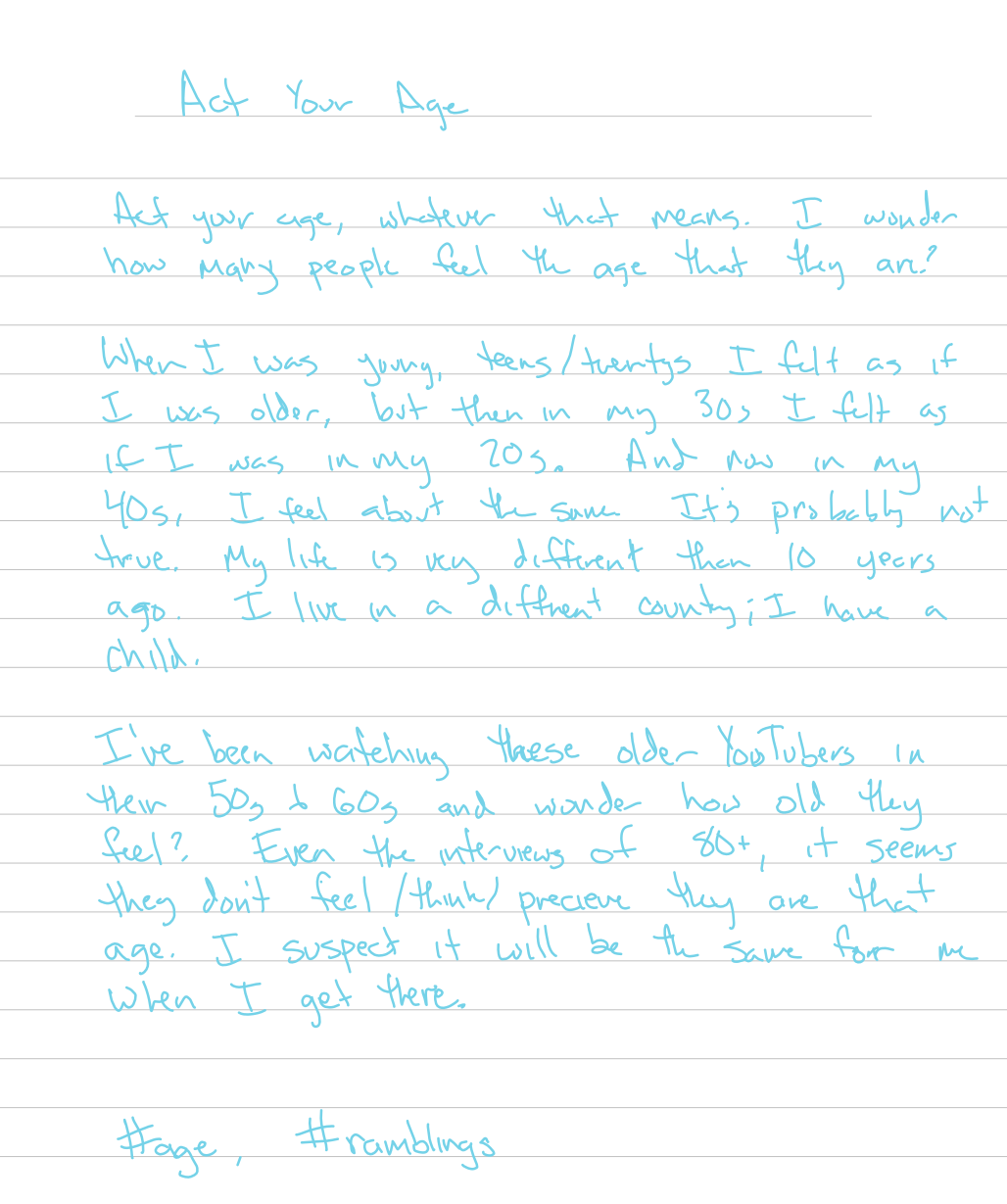handwritten page