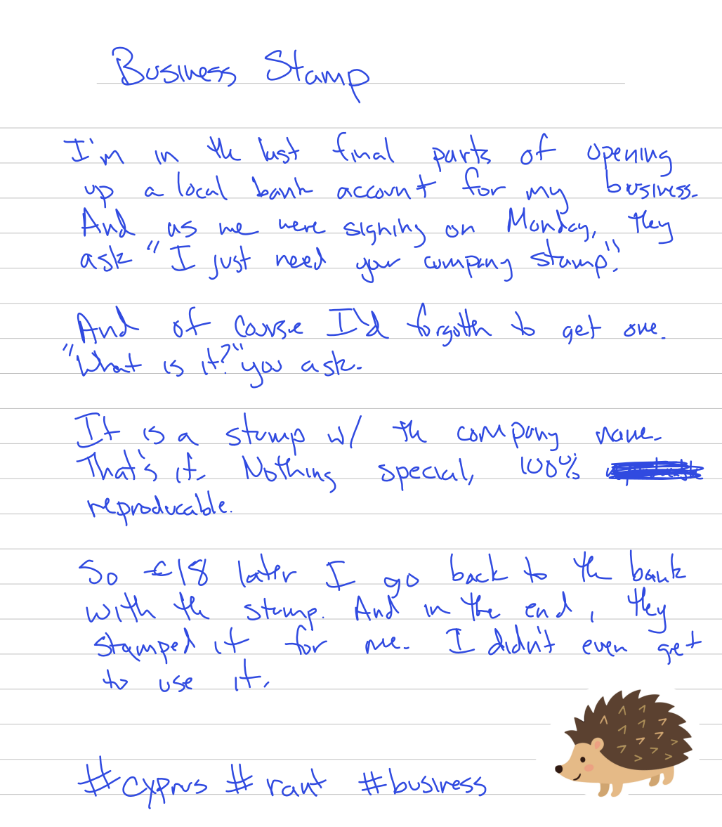 handwritten page