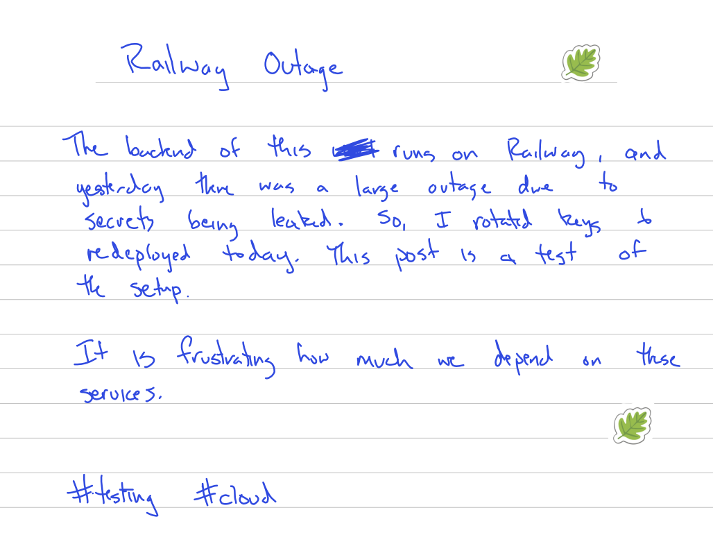 handwritten page