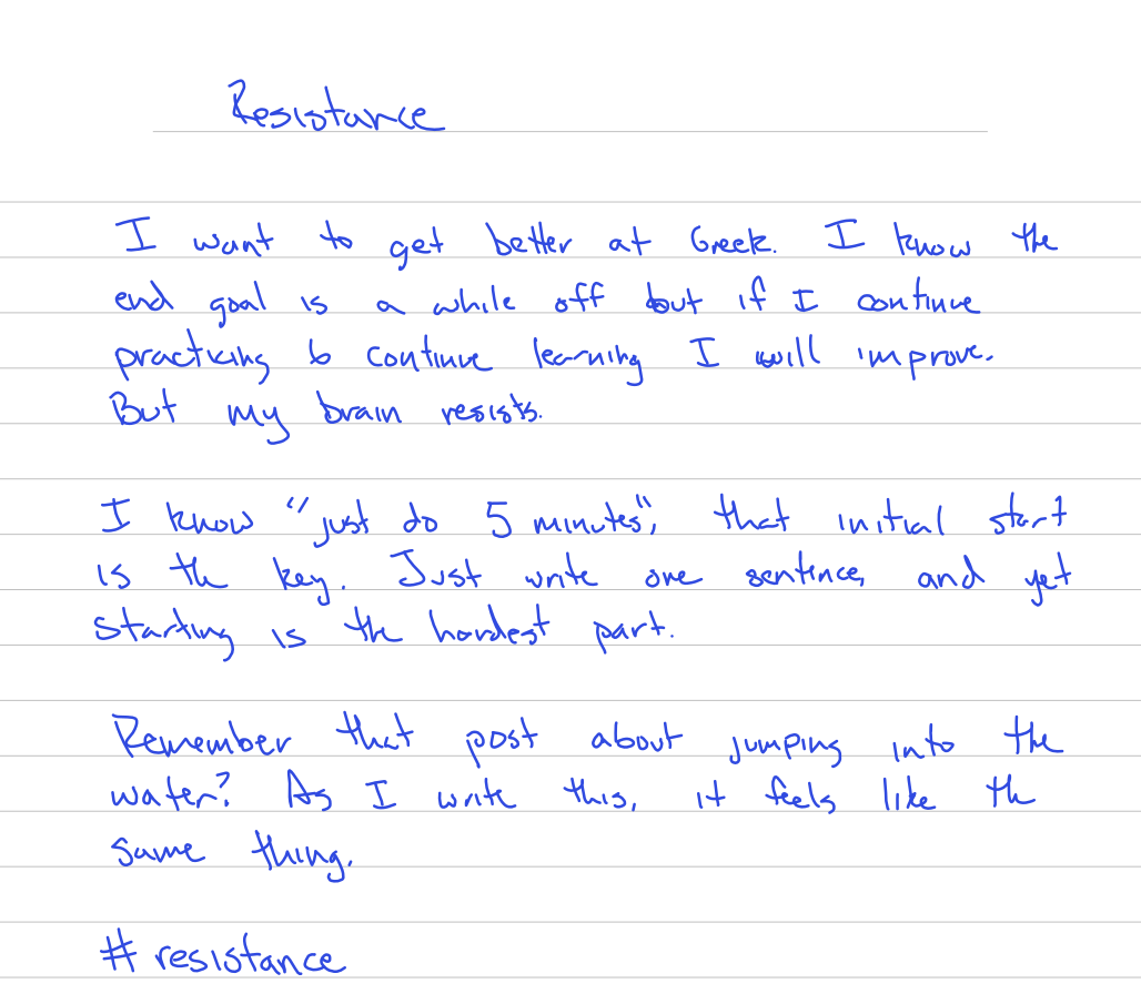 handwritten page