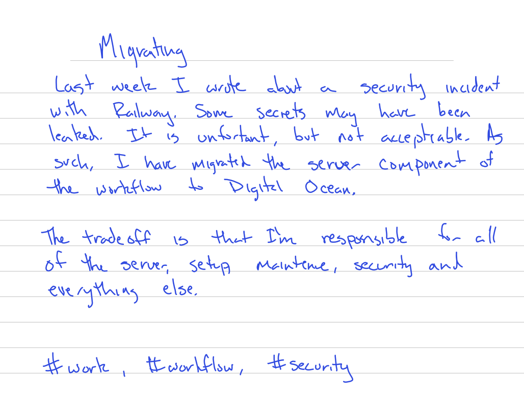 handwritten page